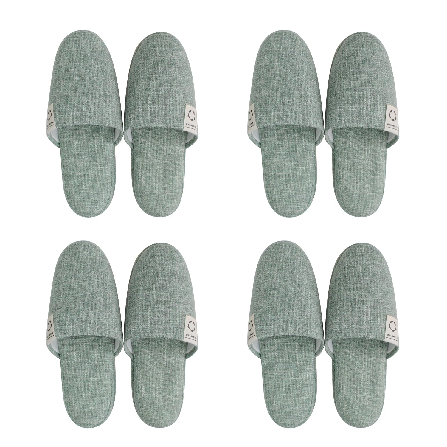 

Прочные тапочки MELSTONE для всех сезонов, 4 размера для гостей, (Набор Зеленый, L) зелёный