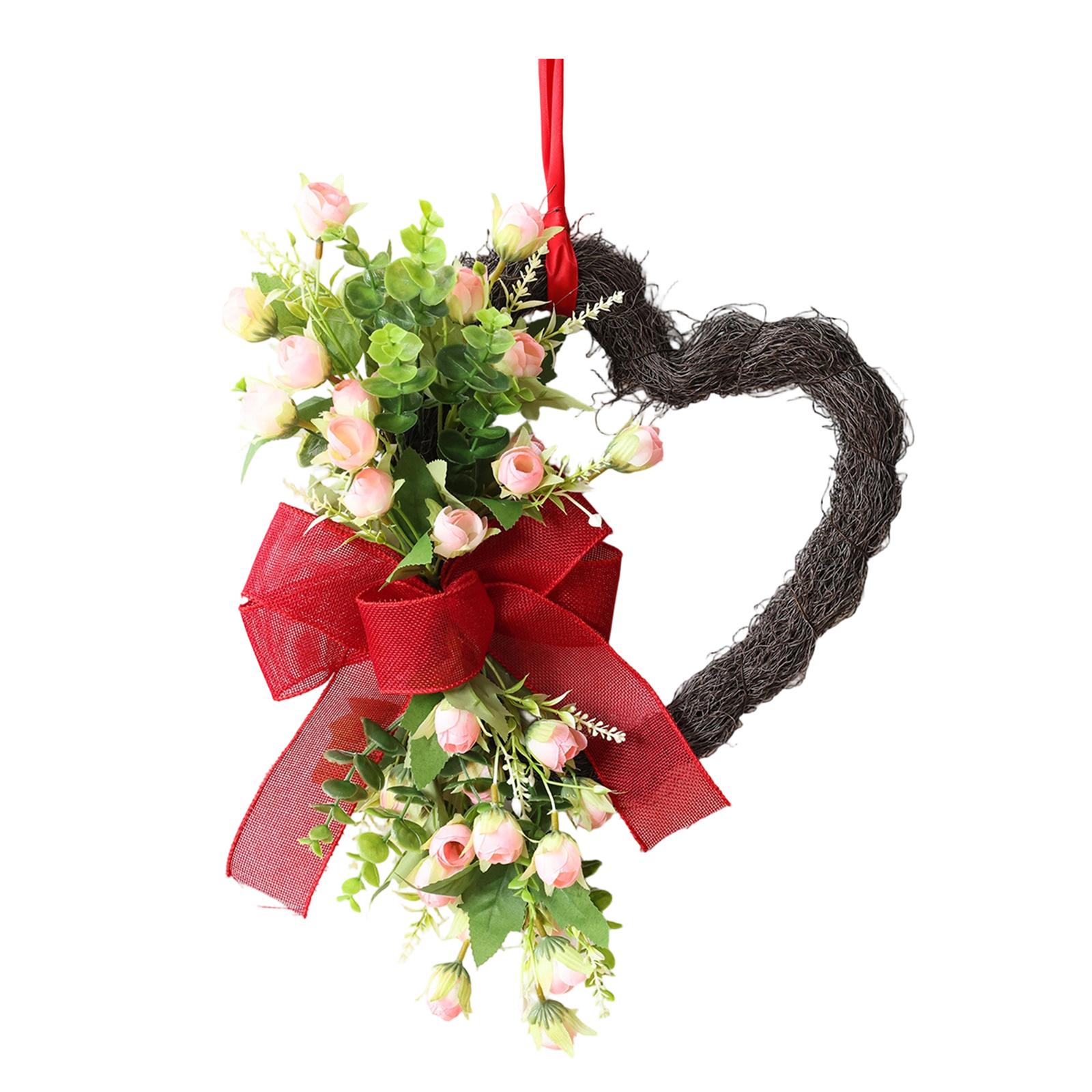 

3D Valentine s Day Wreath, Home Decor, Holiday Decorations, Door Frame Decorations, Bedroom Decorations One Size рожевий