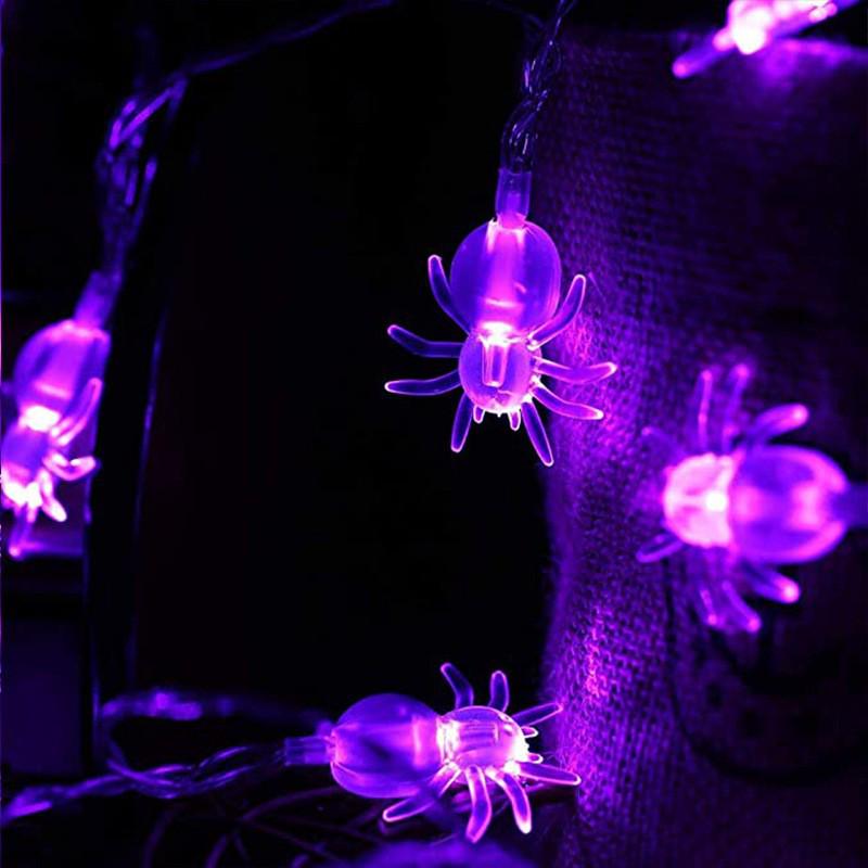 

Halloween LED String Lights: Pumpkin, Bat, Spider, Skull, Ghost, Witch, Black Cat Decorations 1.5m 10 lights (Battery Box)