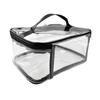Clear Cosmetic Bag with Handle Easy To Clean for Travel, Bathroom, Travelers