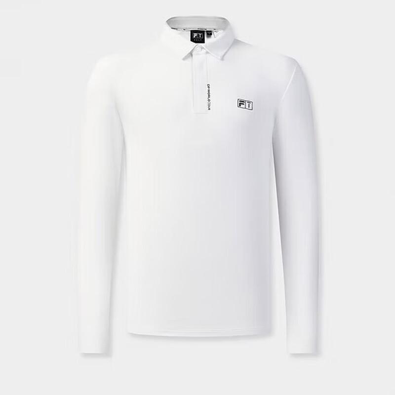 FILA Men s 2026 Spring Golf Anti-Sun Knit Long-Sleeve Polo Shirt XL