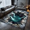3D-Illusionsteppich mit tiefem Lochdesign für Spielzimmer, Wohnzimmer, Schlafzimmer, Lounge-Bereich und Couchtisch