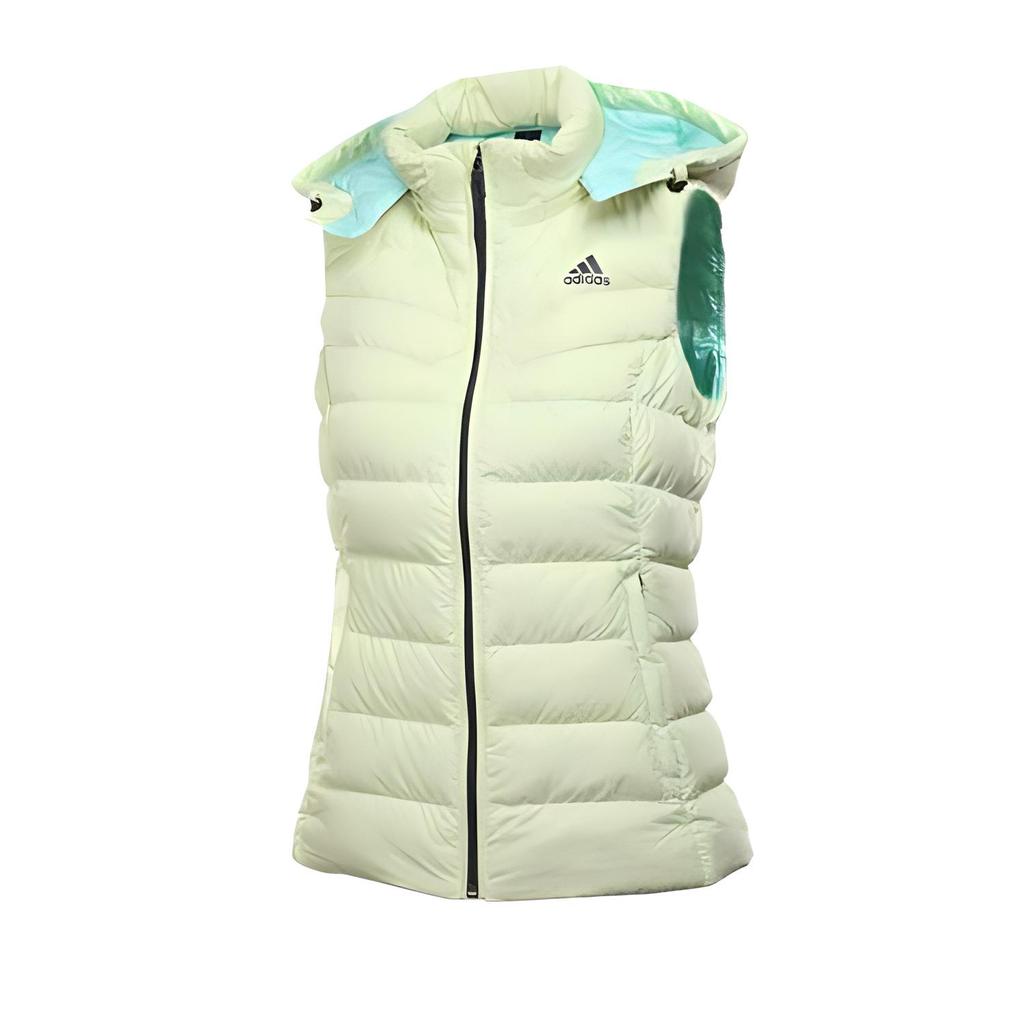 adidas Serie Lifestyle Allenamento Donna Gilet Lt En G90 Caldo Confortevole Senza Maniche con Cappuccio Gilet Donna Giallo B34631