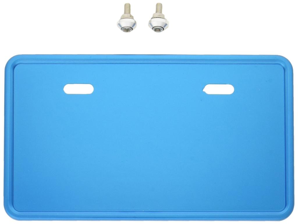 Bike Parts Center 900107 License Plate Base, Large, 125cc~ Blue
