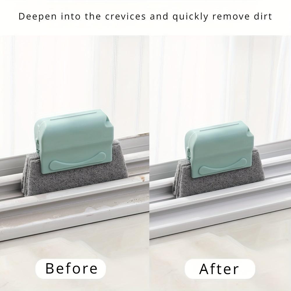 Multifunktionale Vertiefungsreinigungsbürste Fensterglasreinigungswerkzeug Reinigen von Fenstern und Türen schwer erreichbare Ecken kleine Bürste Reinigungszubehör