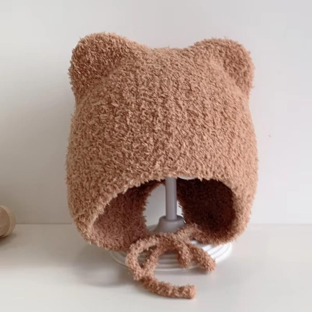 Cat Ear Baby Beanie Cap Breathable Toddler's Knitted Hat Outdoor Activities