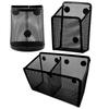 Mesh Magnetic Pencil Holder Metal Stationary Organizer Desktop Stationery Storage Mesh Basket for Refrigerator Locker Office