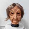Halloween-Hexenmaske mit weißem Gesicht und Augen, furchterregender Dämonen-Kopfschmuck Cosplay Exorzistenmaske