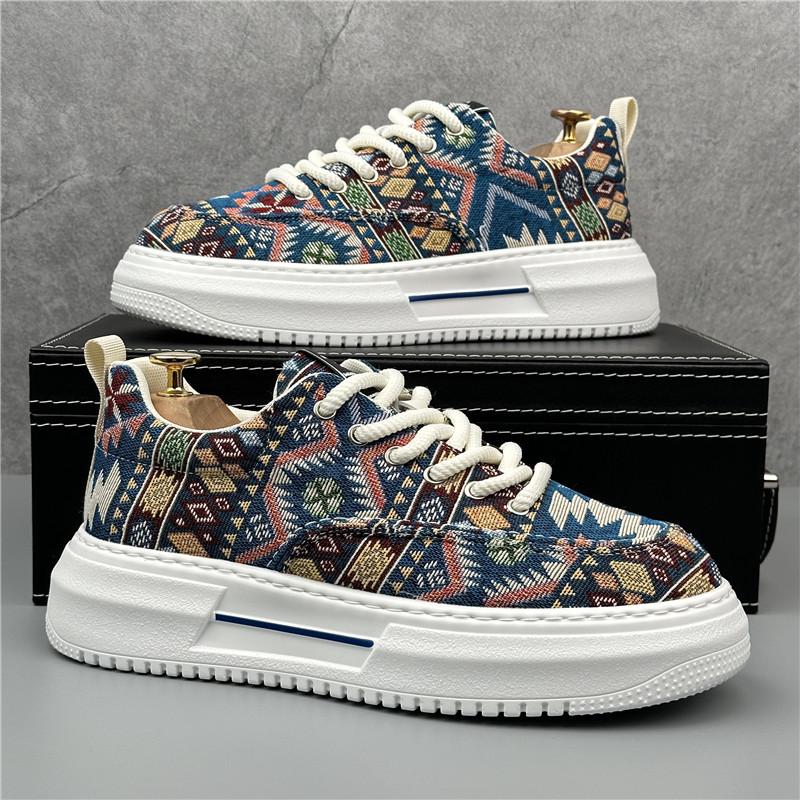 

2024 Новые парусиновые туфли для мужчин Модная обувь Повседневная спортивная износостойкая дышащая модная мужская обувь Кроссовки Zapatillas De Deporte 38 синий