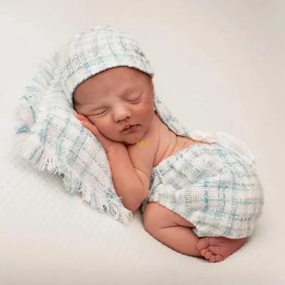 European American Newborn Photography Prop Set 22cm 15cm Size Infant Pillow Frame Boy Girl Studio Shooting Auxiliary Supply Gear