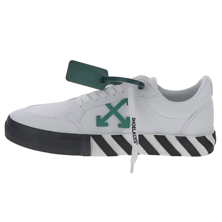 

Off-White Кеды Vulc Белые Зеленые Мужские Кроссовки OMIA085F22FAB001-0155 39