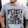 Lustiges Wrestling Free Hugs Wrestler Shirt Design Digitaler Download Unisex Grafische T-Shirts Freizeit Allmatch Oberteile T-Shirt Kurz