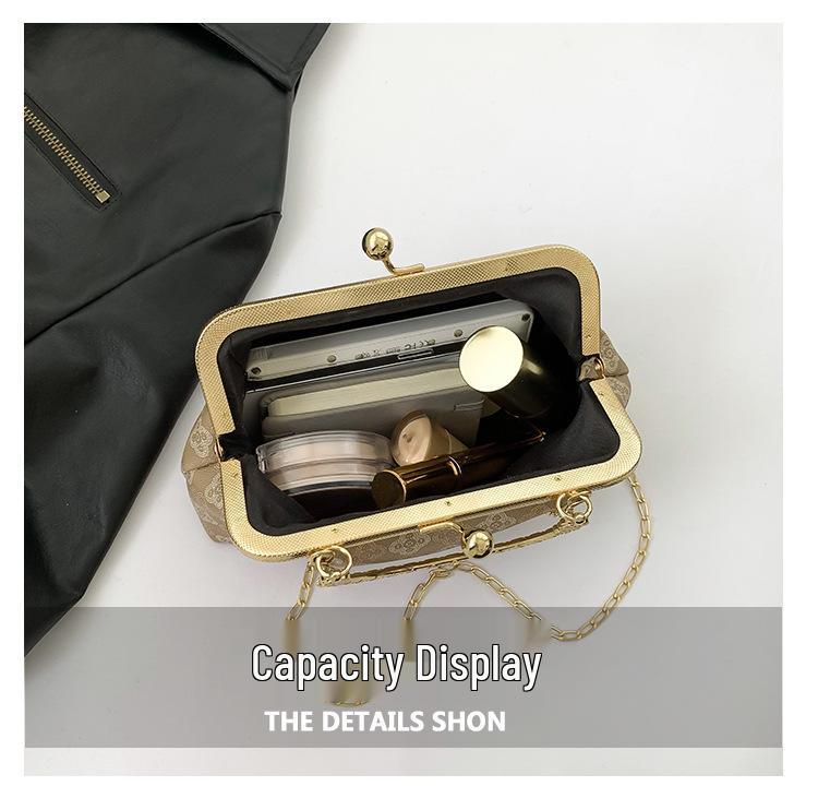 Women's 2025 Korean Style Casual Fashion Crossbody Shell Handbag with Chain Strap