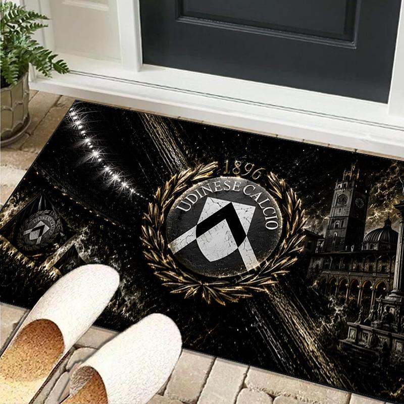 1PC rug Udinese-Calcio Crest Design Carpet, Chair Rug,Area Rug for Office Bedroom living rooms bedroom, Doormat decor Christmas fan gifts