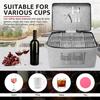Wine Glass Storage Organizer Stackable Felt Stemware Container with 12 Removable Divider Foldable For Travel Wine Bottle Bag