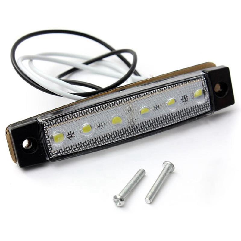 6LED Truck Side Light Lorry Trailer Marker Lights 24V Auto Indicator Night Warning Lamp Signal Led Lights Auto Waterproof Lamps
