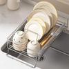 Expandable Stainless Steel Over-Sink Dish Drying Rack