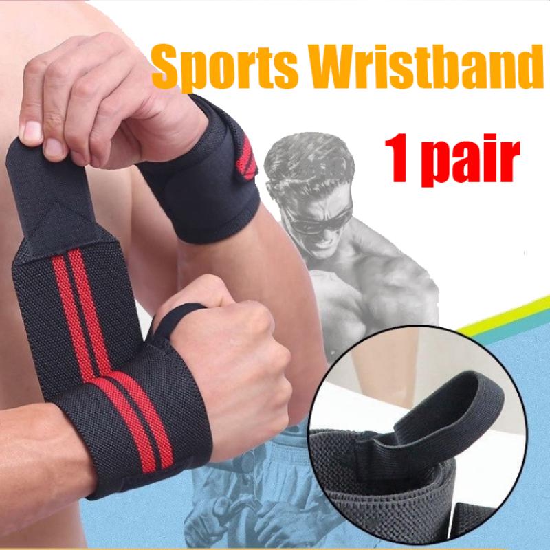1 Pair Fitness Wrist Support Wristband Gym Weight Lifting Wraps Bandage Sports Wristband