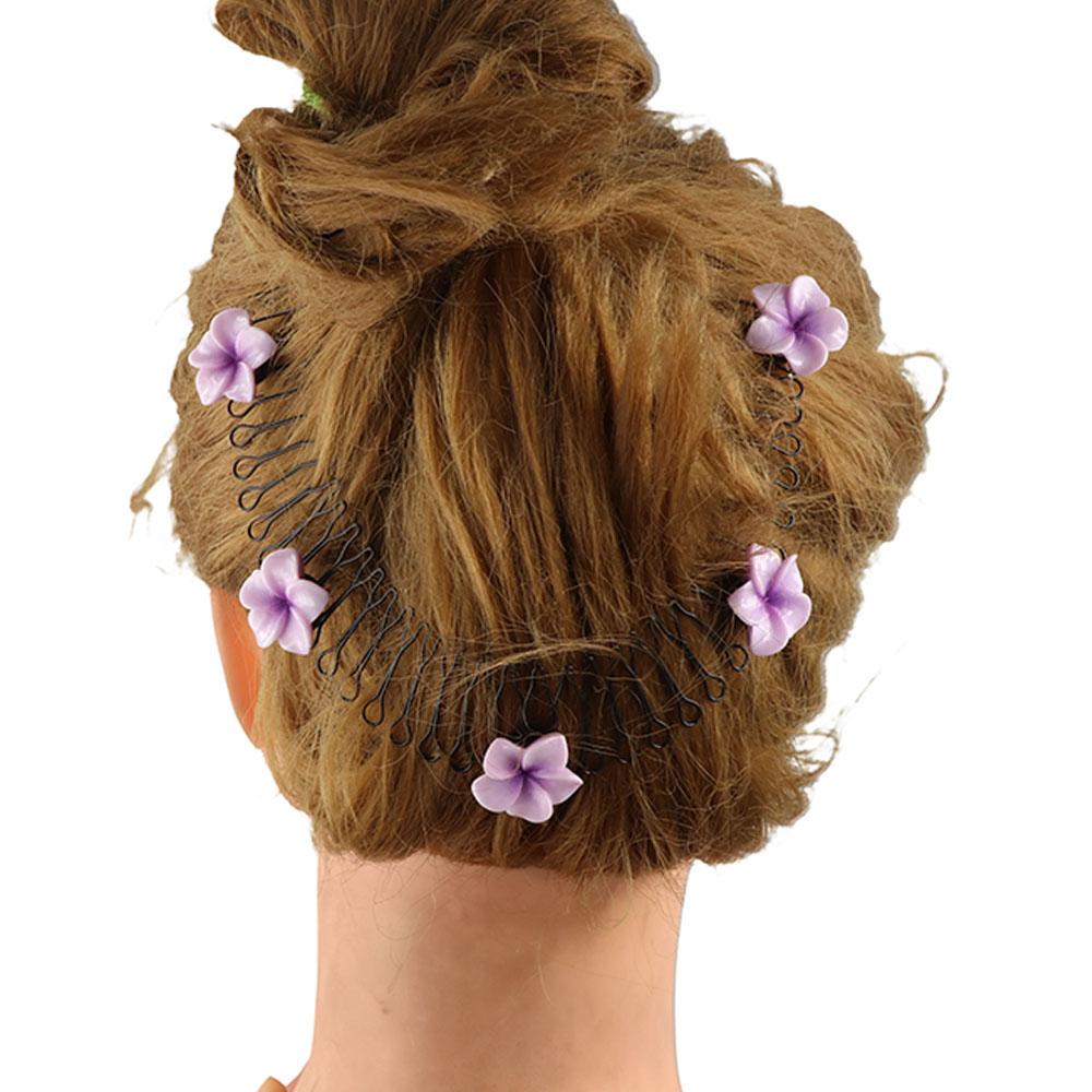 Spring Invisible Extra Hair Holder Headband Flower Hairpin U Shape Hair Styling Comb  Children