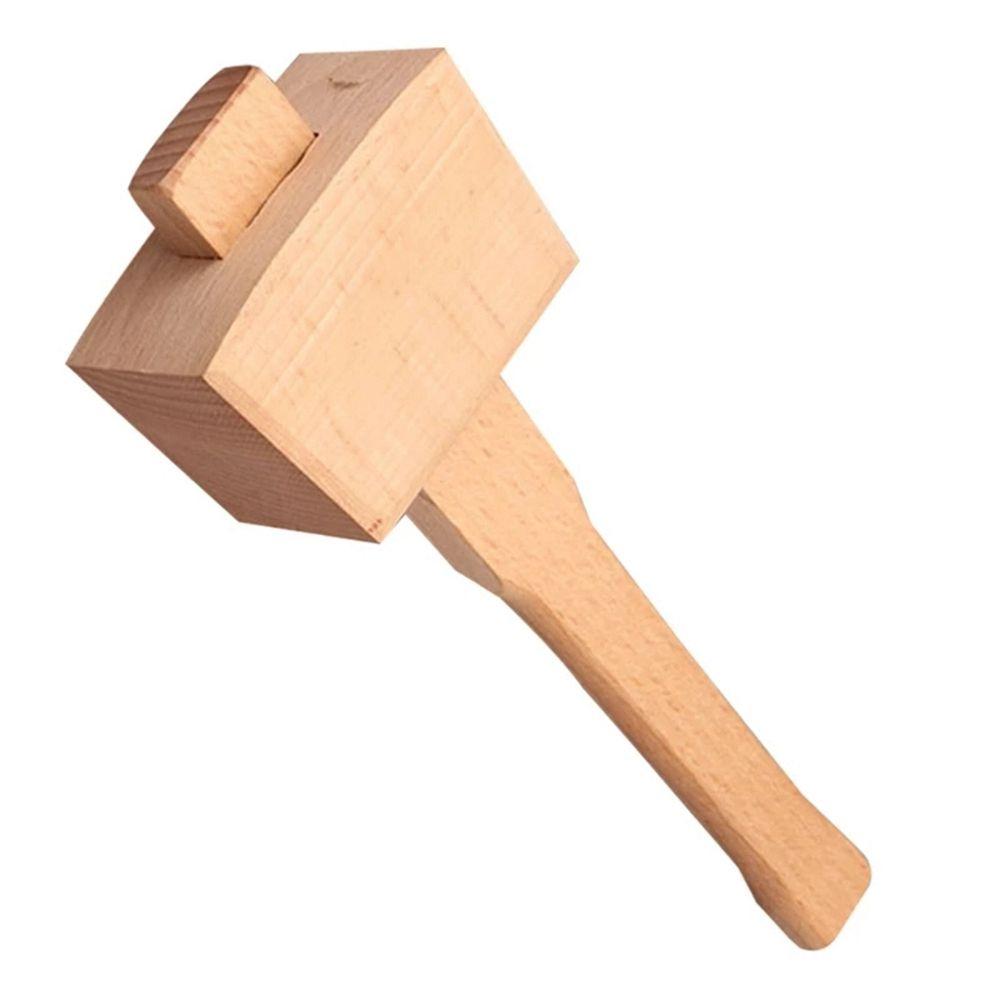 Beech Wood Handmade Professional Bartender Crushed Ice Mallet Wooden Hammer Woodworking Tools