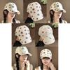 Classic Cotton Baseball Cap With Adjustable Strap And Floral Embroidery For Women