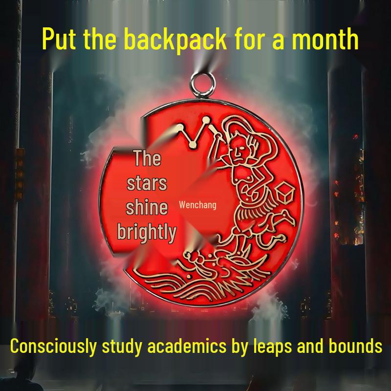 30mm Single-Sided Pendant: Good Luck Charm for Continuous Blessings, Wear for Auspicious Prayers.