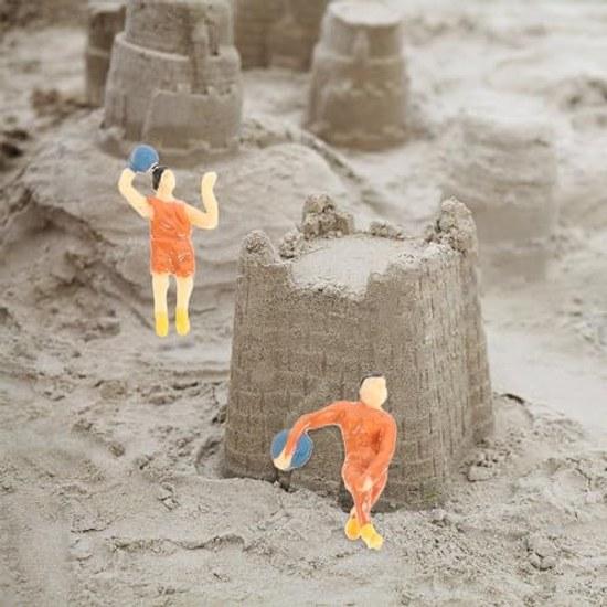 12-piece plastic miniature human figure set safe odorless props garden layouts usable school projects party decorations.