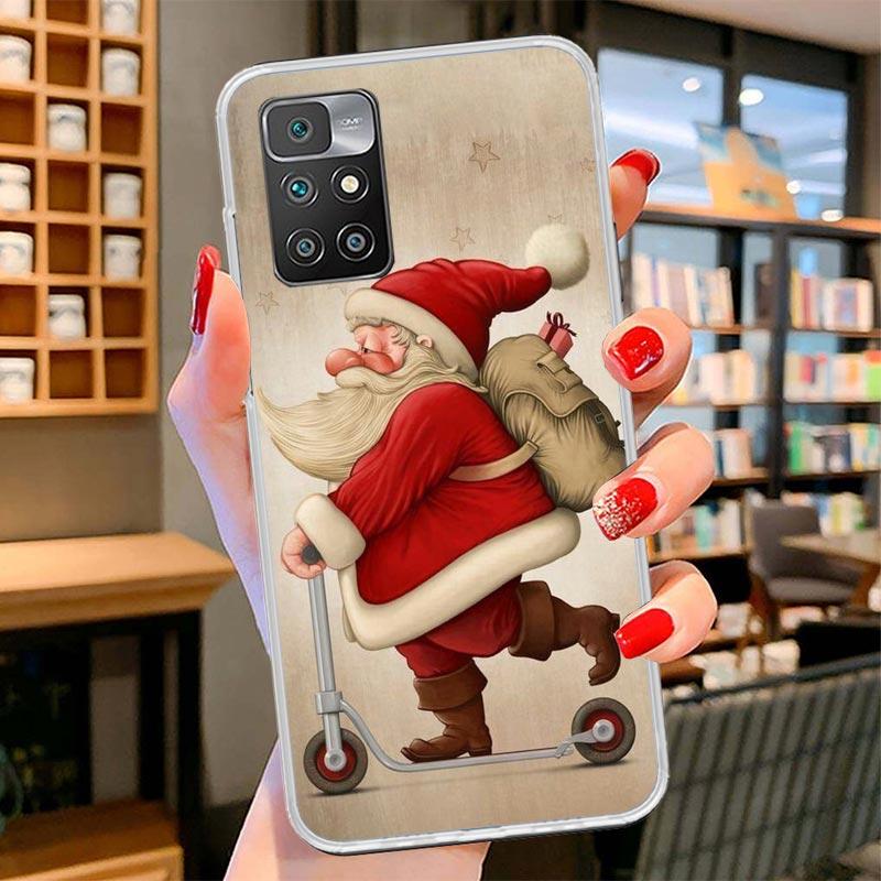 Christmas Santa Claus Present Cover Phone Case For Xiaomi Poco F7 Ultra X7 X6 X5 Pro M7 Redmi 15C 15 13C 13 12C 12 10C 10 9A 9C