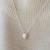 47Bag 925 Silver Chubby Heart Chain Necklace /Lowell