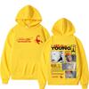 Hanorac cu Imprimeu Miko Tânăr Check-out Târziu Tură Bărbați Femei Tendință Estetică Hanorace Largi Casual Supradimensionate Pullover