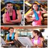 New Polyester Quick Dry Fitness Cool Towel EVA Boxed Microfiber Sports Cooling Ice Towel Absorbent Running Fitness Towel Summer