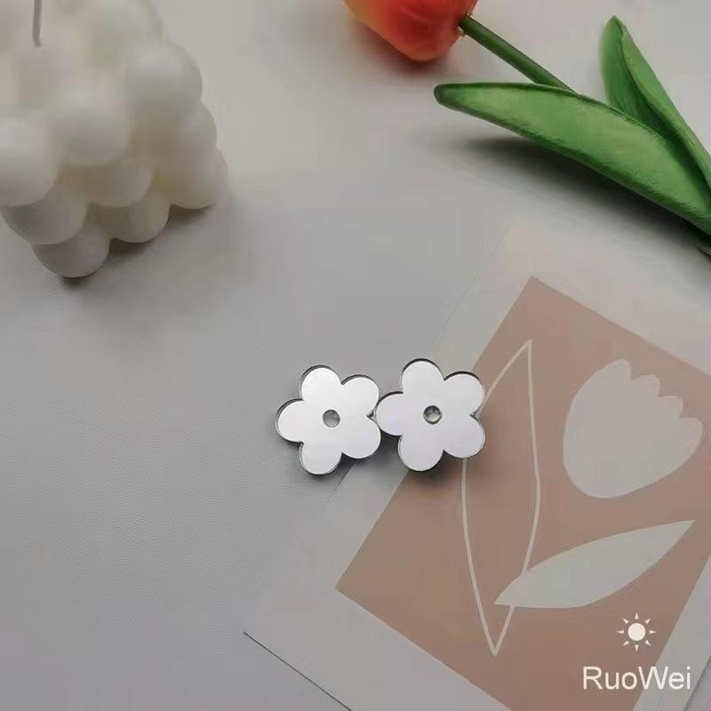 

3/5Pcs Metal Silver Duckbill Clip Unique Design 3D Flower Hairpin Vintage Sweet Side Bangs Clip Women Headwear Hair Accessories