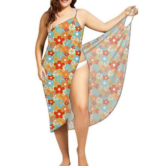 Dress-up Quick Dry Stylish Sleeveless Sunscreen Ladies Swimsuit Dress Beach