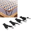 4Pcs   Bed Sheet Fasteners Suspenders Elastic Sheet Band Straps Clips Holder
