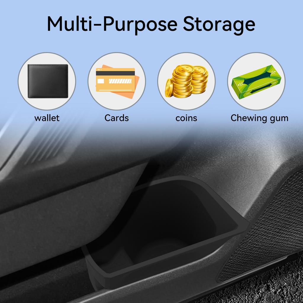 Smabee LHD for Toyota RAV4 XA60 2026 Front Door Storage Bucket Organizer Left Right Gate Groove Storage Car Accessories Black