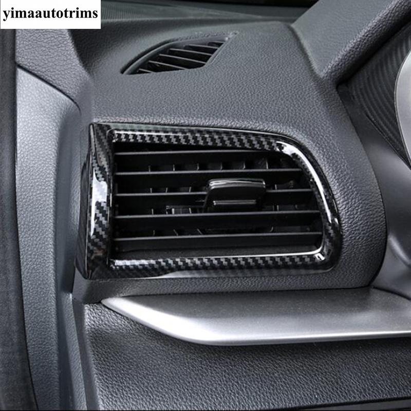 Window Lift Button / Pillar A Fame / Water Cup Panel Cover Trim For Mitsubishi Eclipse Cross 2018 - Carbon Fiber Accessories