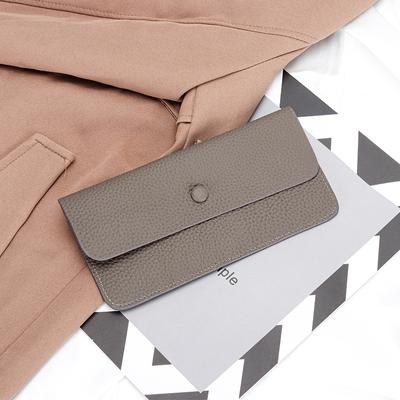 Ultra-ince Uzun Hakiki Deri Kadın Cüzdan Mükemmel Doğal Inek Derisi el çantası Moda Zarf Çanta Kadın Billfold 2024