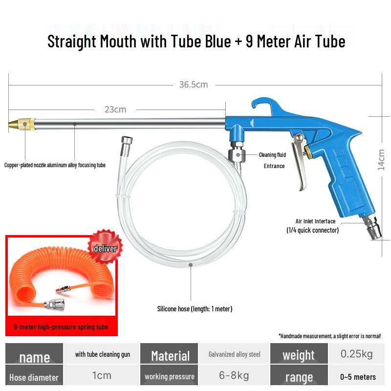 Dual-Use High-Pressure Pneumatic Cleaning Spray Gun for Cars and Engines