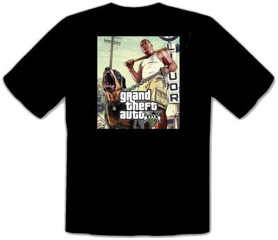 GTA V GTA 5 Grand Theft Auto 5 Rockstar San-Andreas SCHWARZES T-Shirt -130-