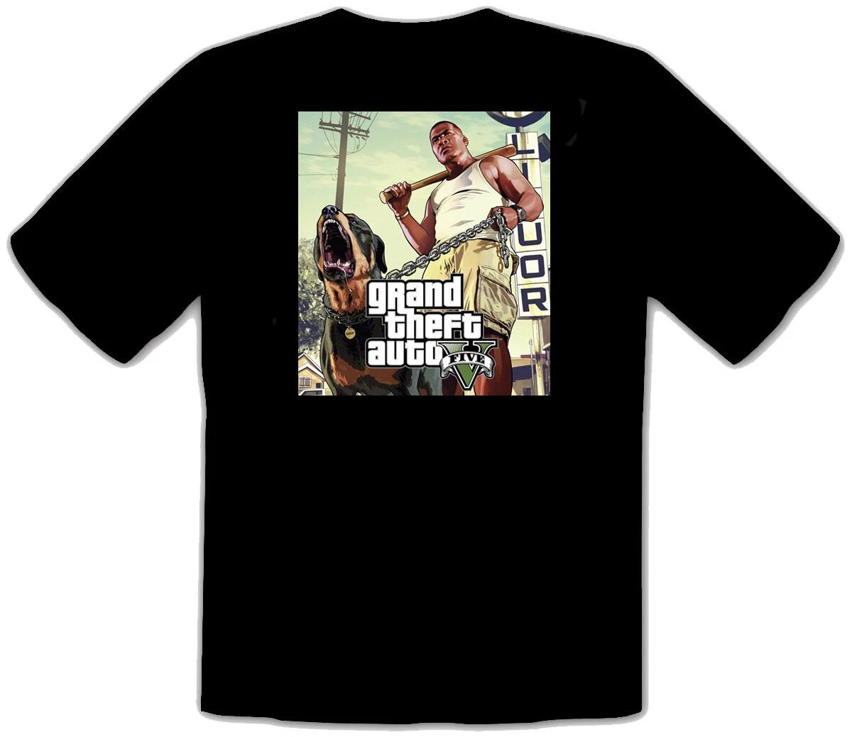 GTA V GTA 5 Grand Theft Auto 5 Rockstar San-Andreas ЧЕРНАЯ Футболка -130- L