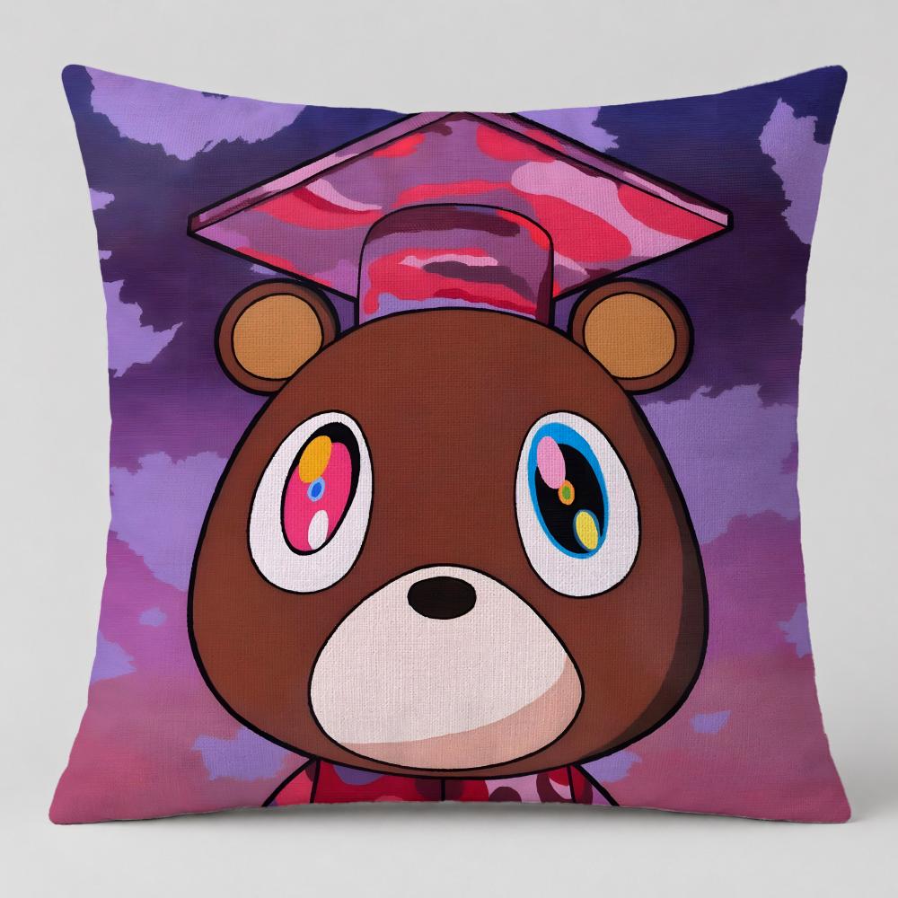 Celebrity Kanye Omari West Cushion Cover Short Plush Cushion Cover Double Sided Print Washable Sofa Pillowcase Home Decor Gift