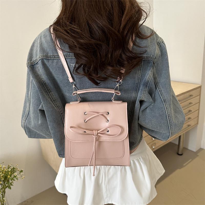Koreanische Version des Schleifenrucksacks für Damen, neuer trendiger Moderucksack, süße Handtasche, Schultertasche, Schultasche
