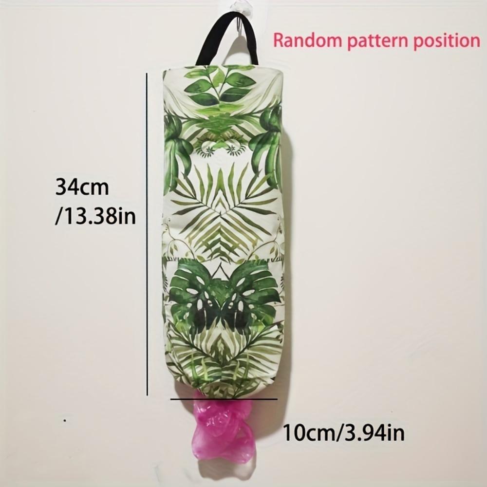 1pc Plastic Bag Holde  Kitchen Wall-Mounted Garbage Bag Storage Bag  Household Debris Extraction Storage Bag  Large Capacity Garbage Bag
