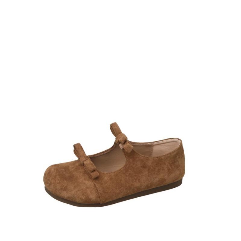 Mode Damen Schuh 2025 Neue Frühling Mode Vintage Schleife Mary Jane Schuhe Bequeme Weiche Sohle Elastisches Band Damen Ballerinas