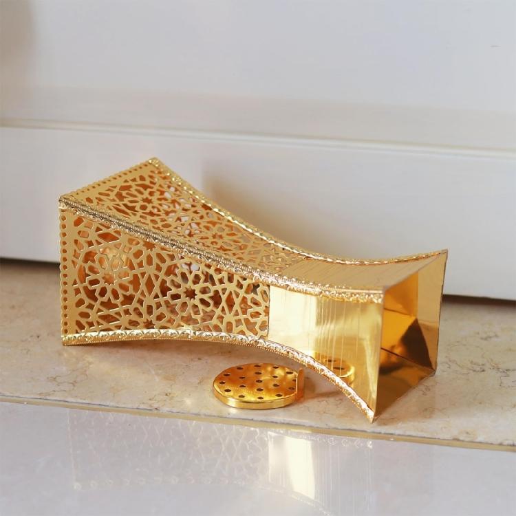 Metal Hollowout Incenses Holder Middle Eastern Bakhoor Burners Censers for Muslims Islamic Festival Desktop Decoration