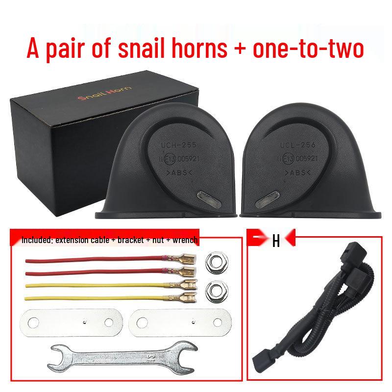 12-вольтовый улиточный гудок для Volkswagen Jetta VA3/VS5/VS7 VS5 [Pair + One-to-Two Adapter]