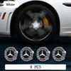 C200 E200 New For Mercedes Benz 4PC/Set Mercedes Benz Magnetic Suspension Wheel Hub Caps LED Illuminated Lights  Upgrade Wheel C