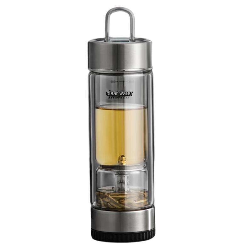 Double-Layer Heat-Resistant Glass Tea Infuser Bottle
