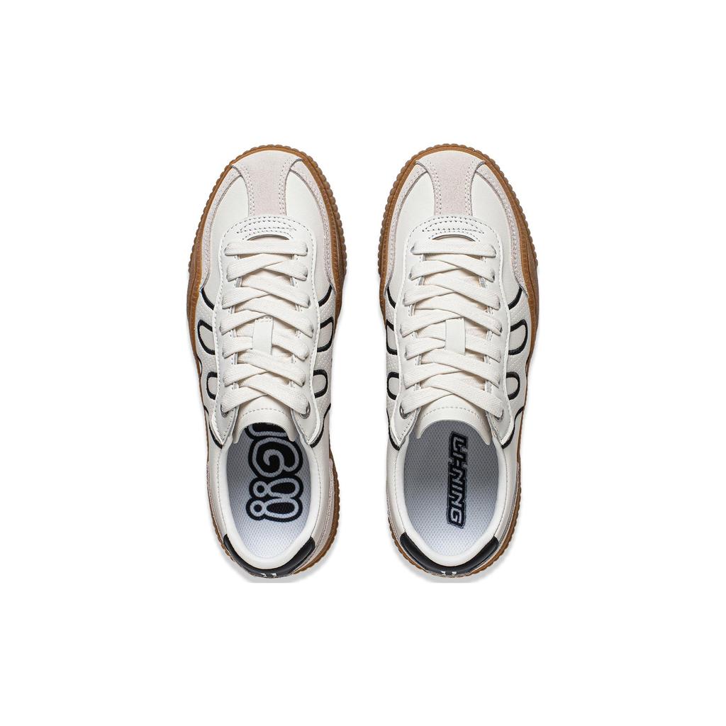 New LiNing Yunchuan V2 Anti Slip Wear Resistant Low Top Trendy Board Shoes Women's White Black AGCT394-5