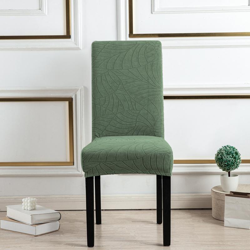 1/2/4pcs Jacquard Stretch Dining Chair Slipcover Removable Washable Chair Protector for Living Room Hotel Dining Room Kitchen
